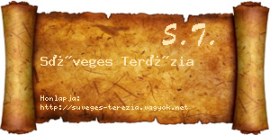 Süveges Terézia névjegykártya