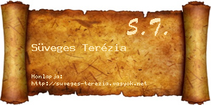 Süveges Terézia névjegykártya